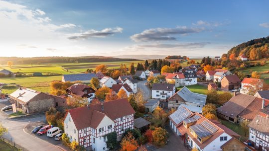 High Angle Photography of Village