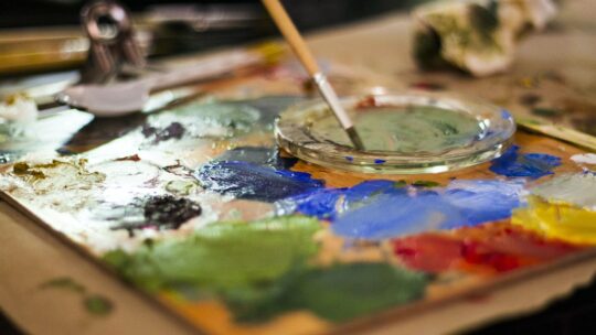 Painting Brush on Palette