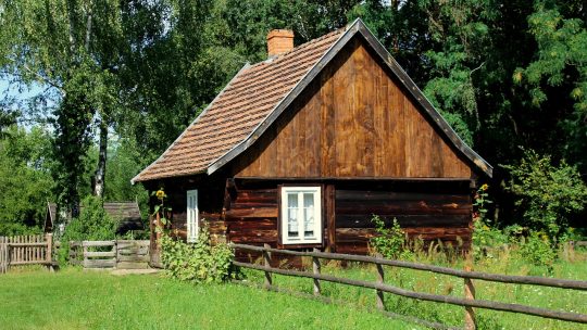 cottage, house, building