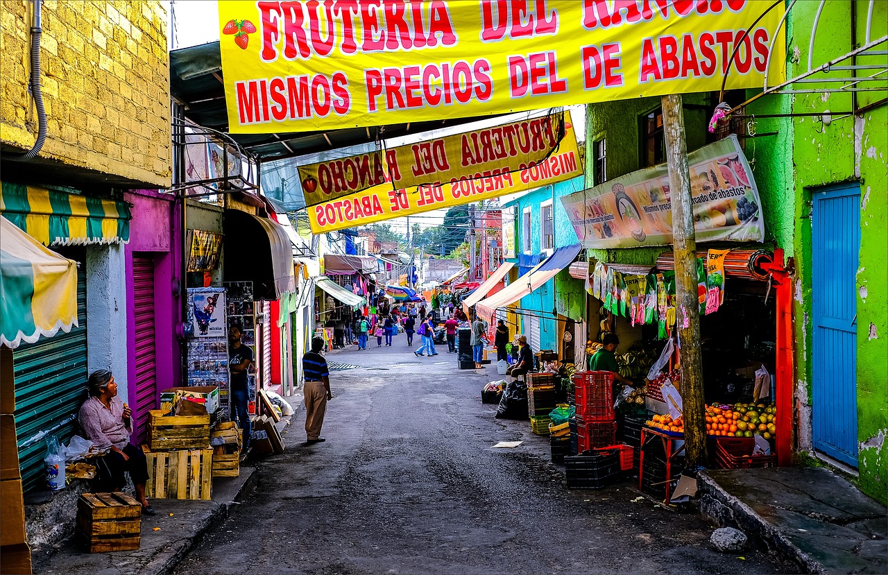 market, street, mexico