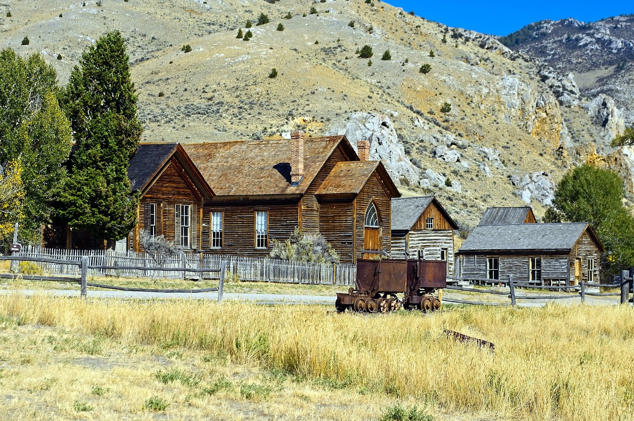 bannack church and other buildings, montana, bannack