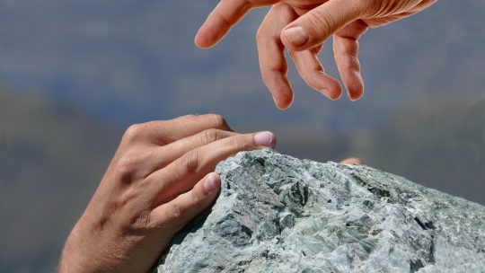 helping, hands, climbing