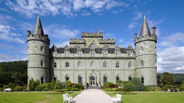 castle, scotland, architecture