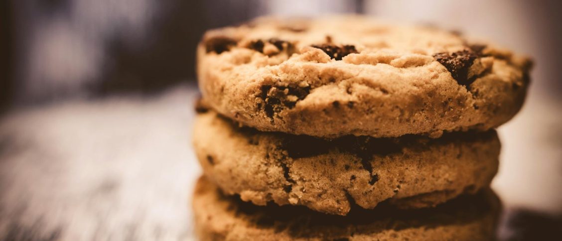 Macro Photography of Pile of 3 Cookie