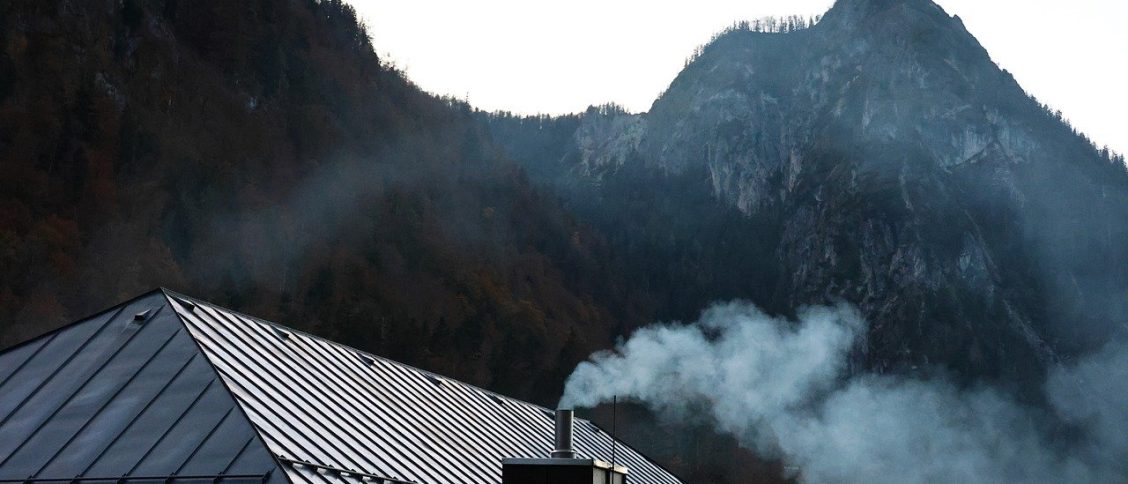 mountains, chimney, nature