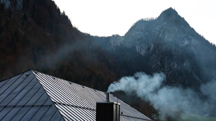 mountains, chimney, nature